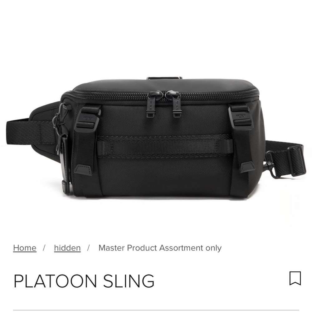 Black Platoon Sling Bag